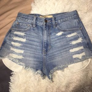 Hollister High Rise Denim Shorts